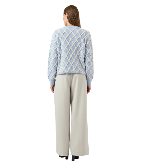 Zigly Ls Knit Cardigan S. - Blue
