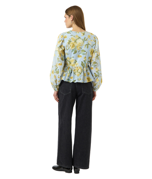 Ebba Ls Top S. - Blue