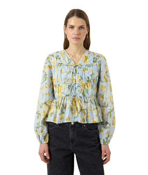 Ebba Ls Top S. - Blue