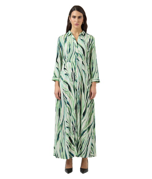 Savanna Long Shirt Dress S. - White