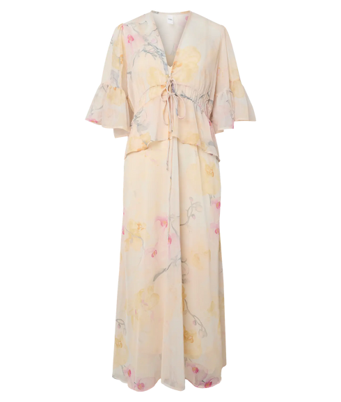 Blomina 2/4 Ankle Dress - Show - Orange
