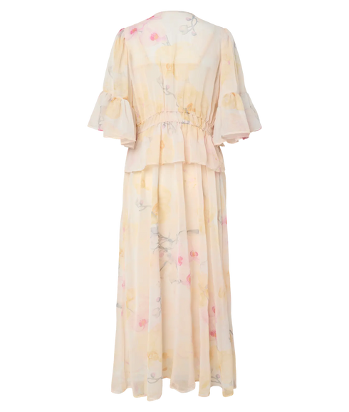 Blomina 2/4 Ankle Dress - Show - Orange