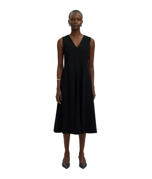 Luisa Regular Sl Linen Blend Dress B - Black