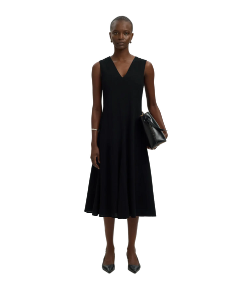 Luisa Regular Sl Linen Blend Dress B - Black
