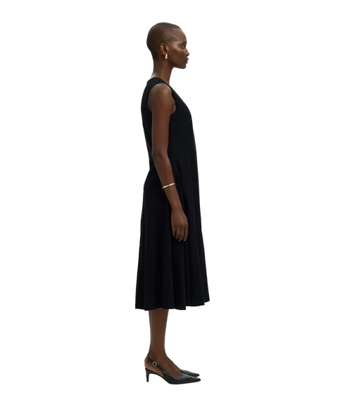 Luisa Regular Sl Linen Blend Dress B - Black