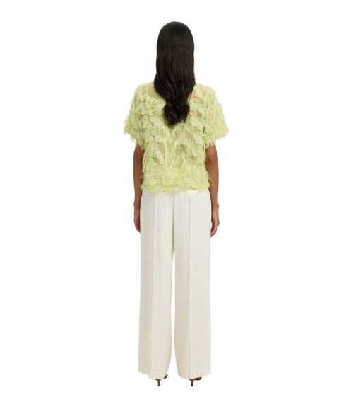 Myline Ss Boat Neck Top B - Green