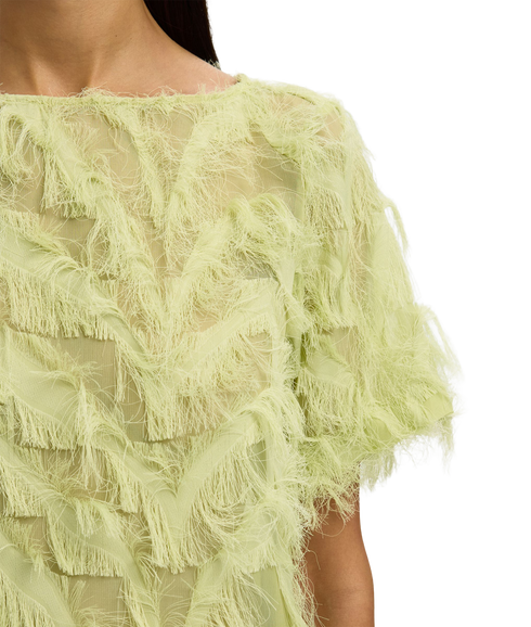 Myline Ss Boat Neck Top B - Green
