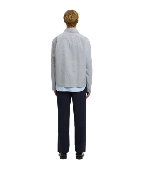 Rlxdavid Mix Zip Overshirt - Grey
