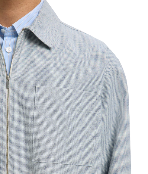 Rlxdavid Mix Zip Overshirt - Grey