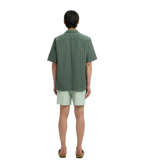 Rlxmonty Texture Ss Shirt - Green