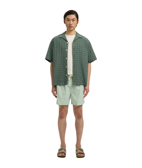 Rlxmonty Texture Ss Shirt - Green