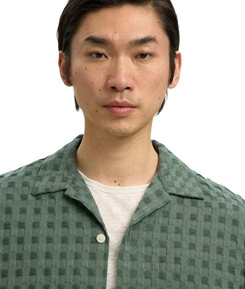 Rlxmonty Texture Ss Shirt - Green