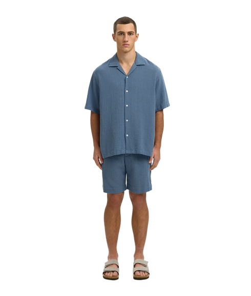Rlxcal Ss Shirt Resort - Grey