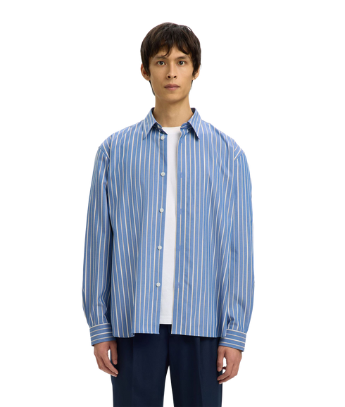 Rlxben Stripe Ls Shirt - Blue