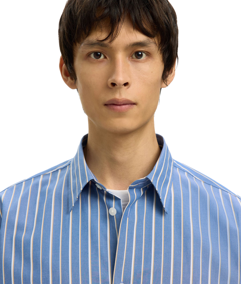 Rlxben Stripe Ls Shirt - Blue