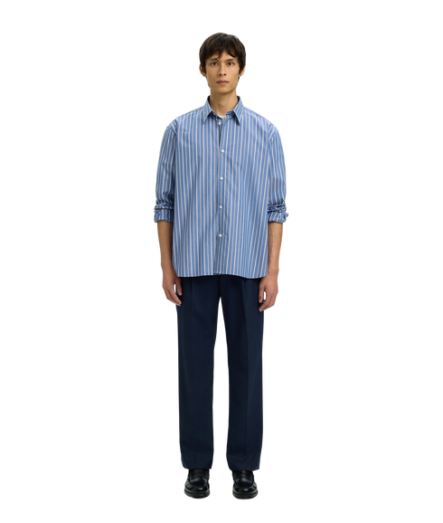 Rlxben Stripe Ls Shirt - Blue