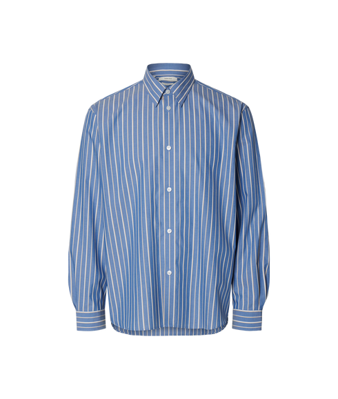 Rlxben Stripe Ls Shirt - Blue