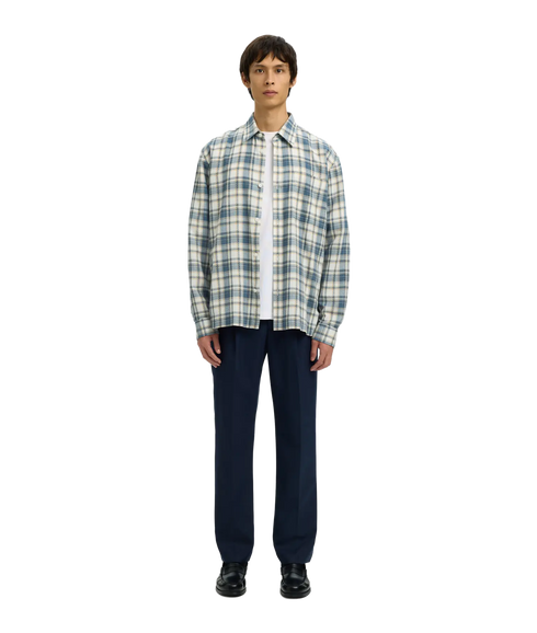 Rlxlandon Check Ls Shirt - White