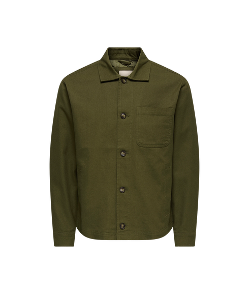 Ronnie Ctn Jacket Otw - Brown