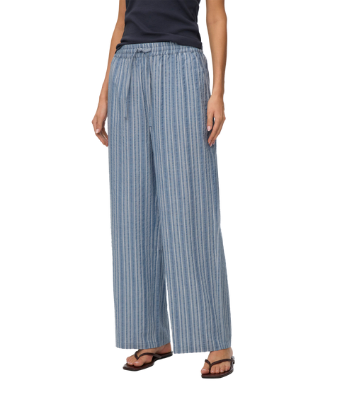Elena Hw Stripe Pant Wvn - Yellow