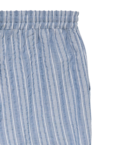 Elena Hw Stripe Pant Wvn - Blue