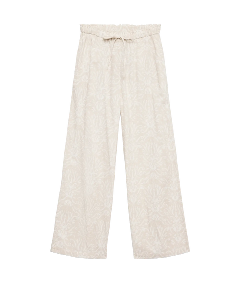 Dicthe Nw Wide Tie Pant Wvn Ga - Grey