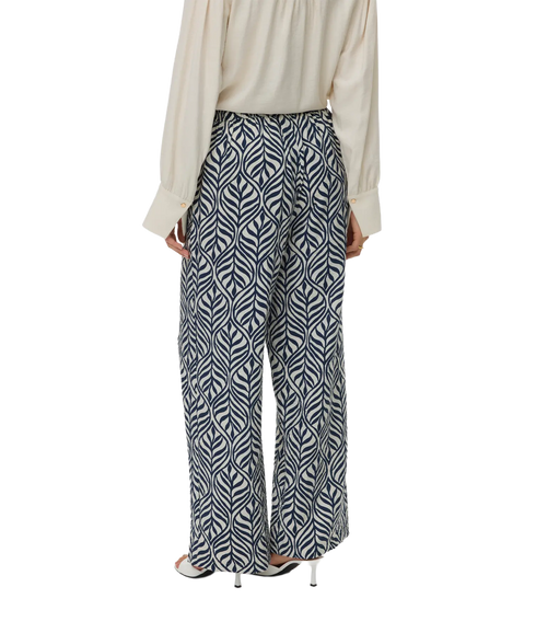 Josie Hw Wide Pant Wvn Ga - Grey