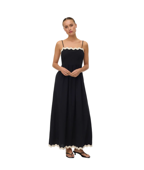 Jenna Singlet Ankle Dress Wvn Btq Ga - Black