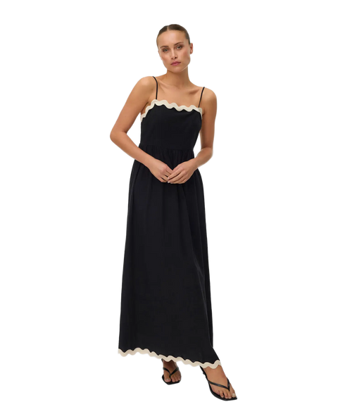Jenna Singlet Ankle Dress Wvn Btq Ga - Black