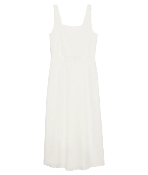 Julietta Singlet 7/8 Dress Wvn Btq - White