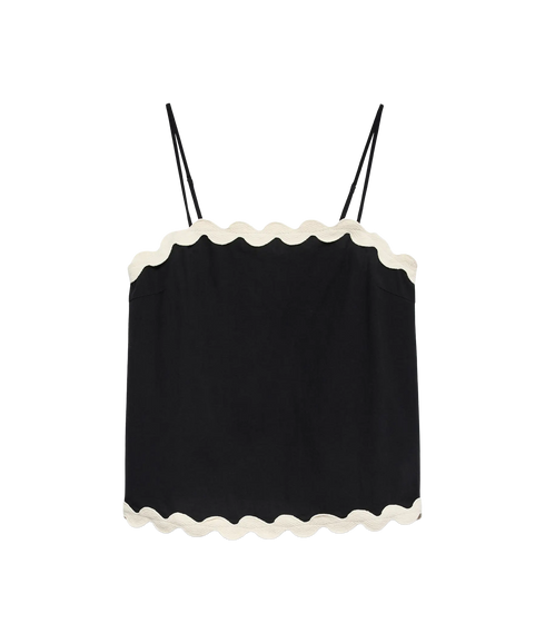 Jenna Singlet Top Wvn Btq Ga - Black
