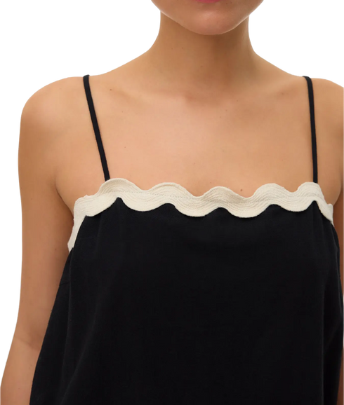 Jenna Singlet Top Wvn Btq Ga - Black