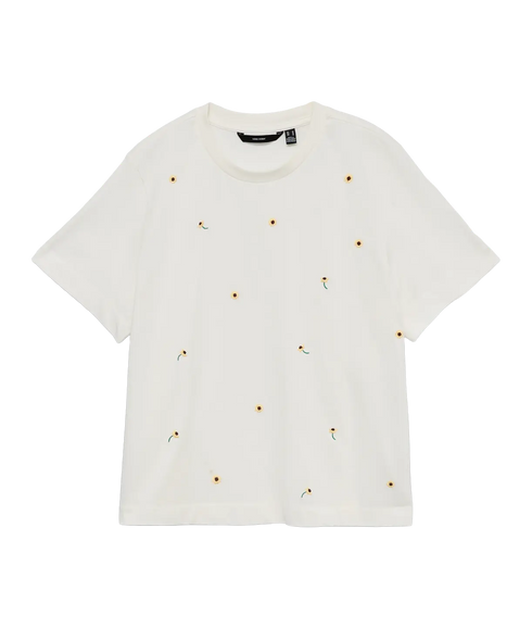 Sola Mette Ss Top Box Jrs - White