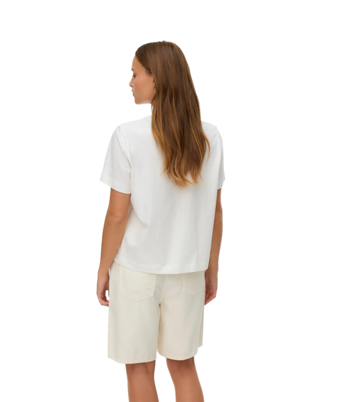Sola Mette Ss Top Box Jrs - White