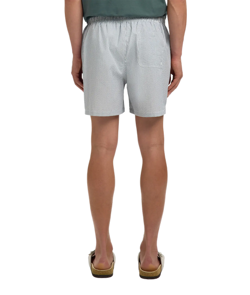 Cooper-Seersucker Swimshorts - Grey