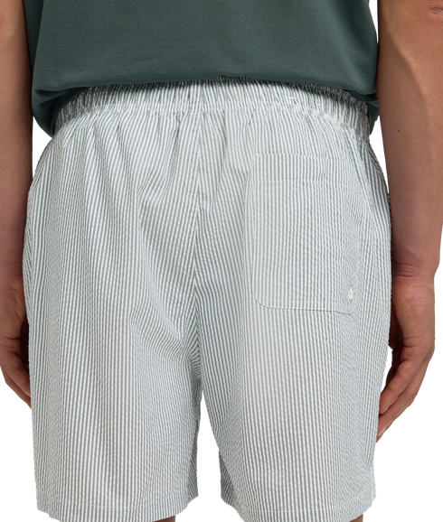 Cooper-Seersucker Swimshorts - Grey