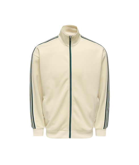 Riber Rlx Ls Zip Stripe Track Sweat - White