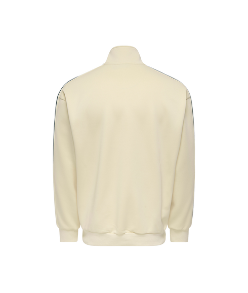 Riber Rlx Ls Zip Stripe Track Sweat - White