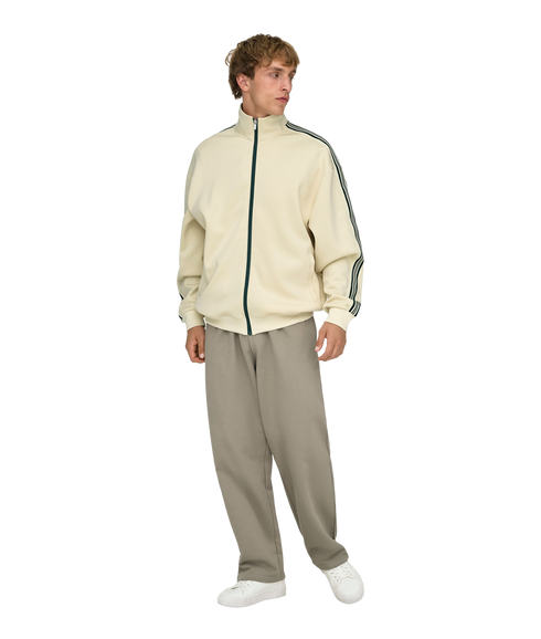 Riber Rlx Ls Zip Stripe Track Sweat - White