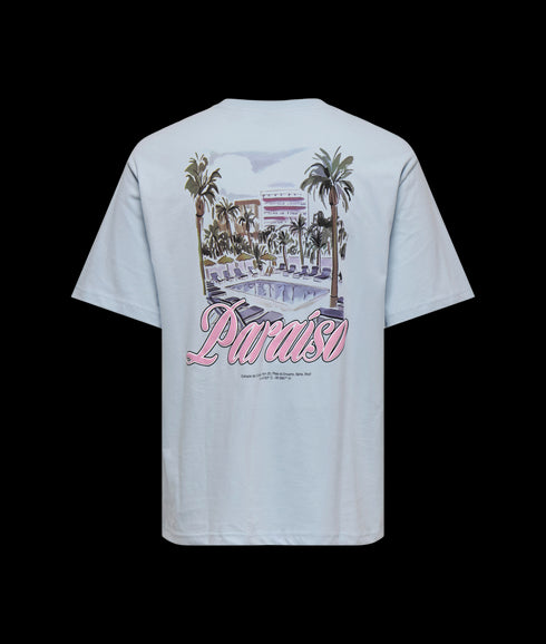 Malik Tropico Rlx Ss Tee - Blue