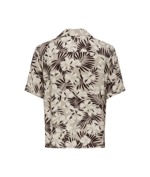 Dash Life Reg Aop Ss 001 Resort Shirt - Grey