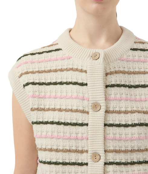 Nilo Knit Vest - White