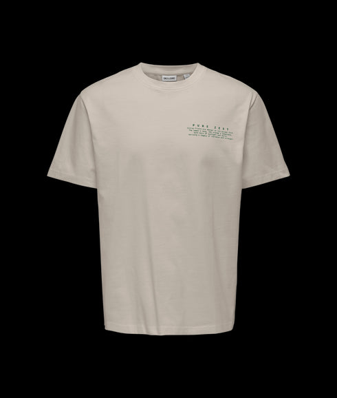 Fred Life Rlx Ss Print Tee - Grey