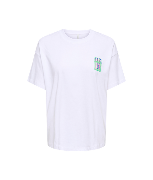 Vivvi S/S Lovely Top Jrs - White