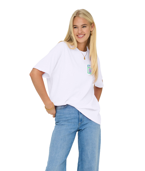 Vivvi S/S Lovely Top Jrs - White