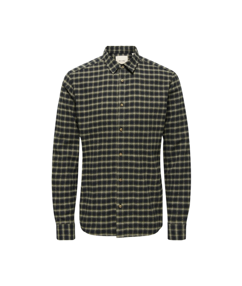 Gudmund Ls Checked Shirt - Black