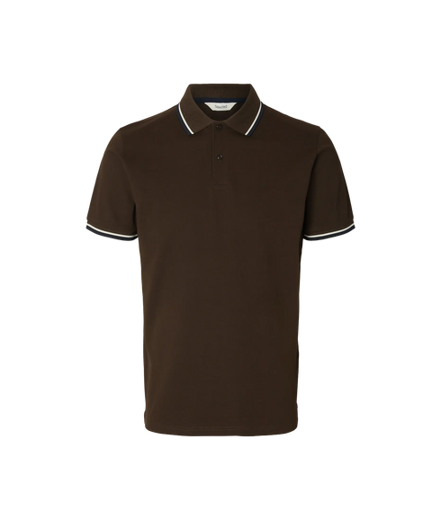 Slim-Atlas Sport SS Polo - Brown