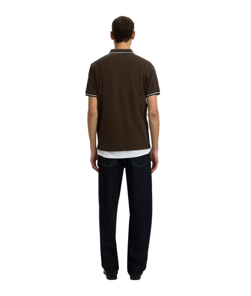 Slim-Atlas Sport SS Polo - Brown