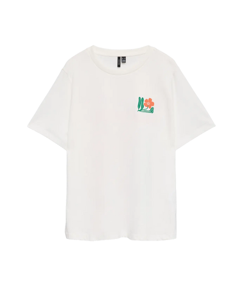 Mariane Caty Ss Top Box Jrs-White
