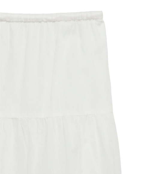 Sandy Hw Ankle Skirt Wvn-White